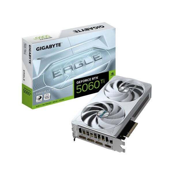 Video Geforce Gigabyte Eagle Ice RTX 5060 TI 16GB OC Blanca