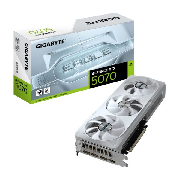 Video Geforce Gigabyte Eagle Ice RTX 5070 12GB OC Blanca