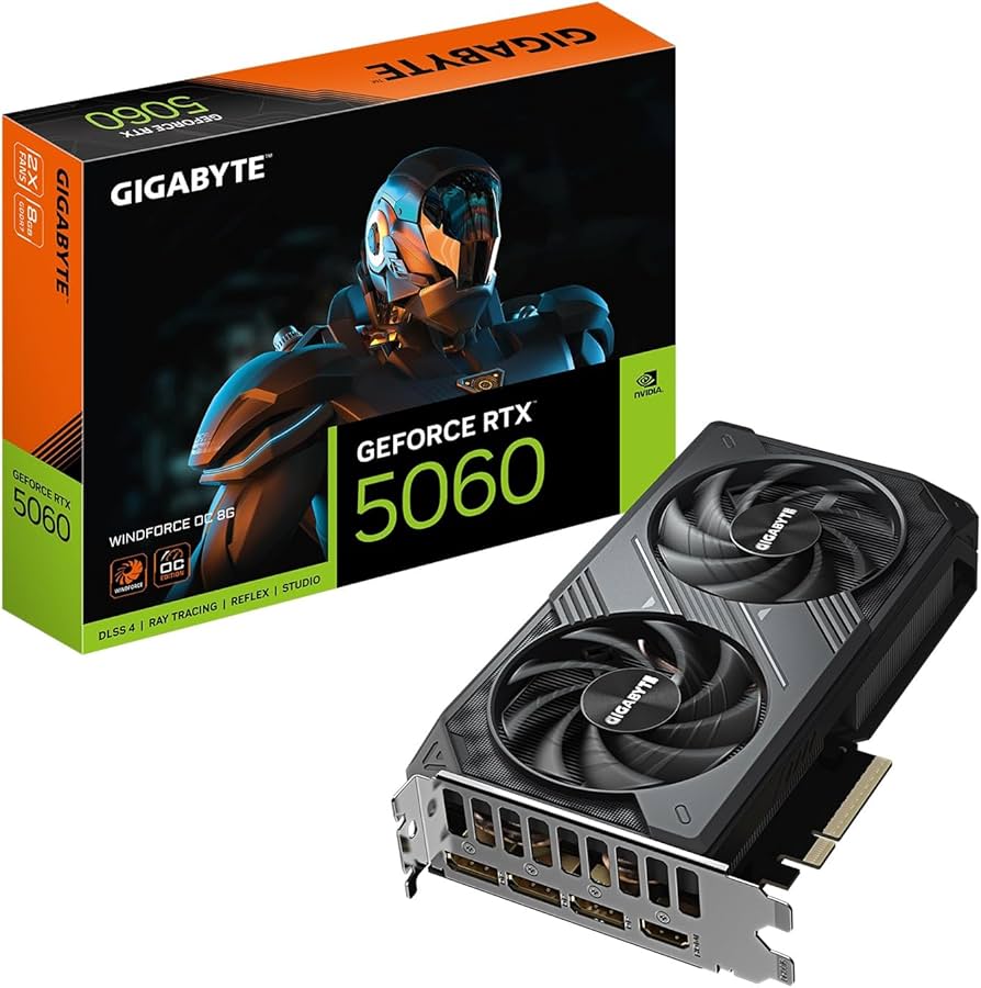 Video Geforce Gigabyte Windforce Max RTX 5060 8GB OC