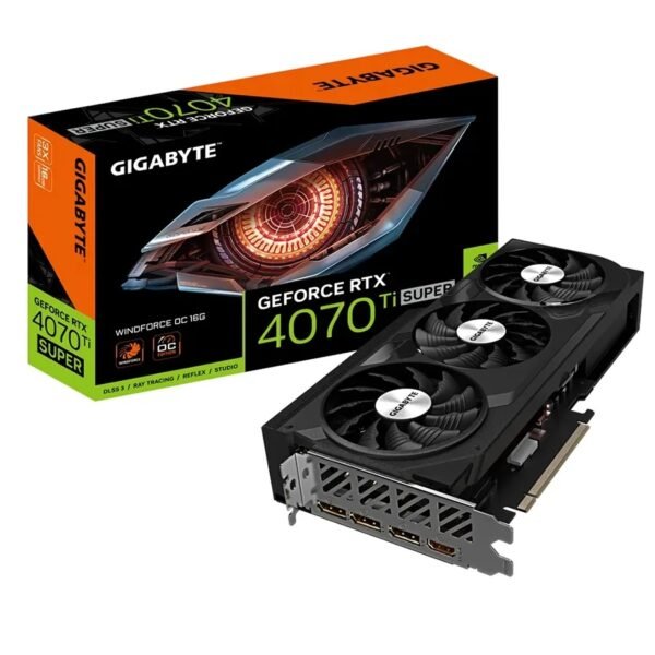 Video Geforce Gigabyte Windforce RTX 4070 TI SUPER 16GB Max OC