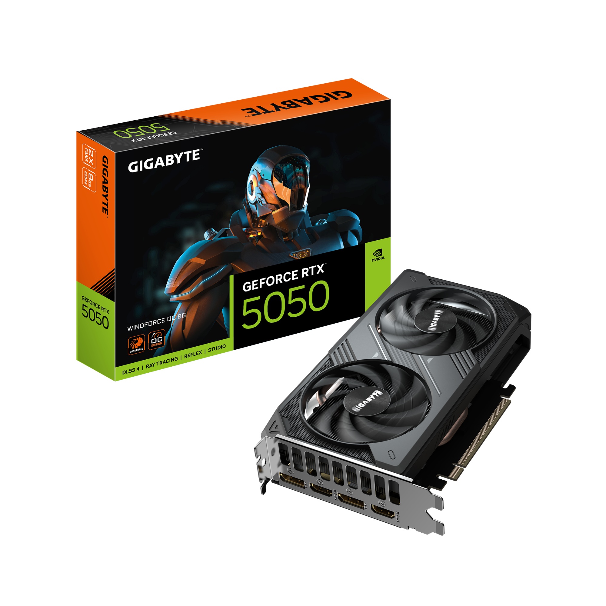 VIDEO GEFORCE GIGABYTE WINDFORCE RTX 5050 8GB