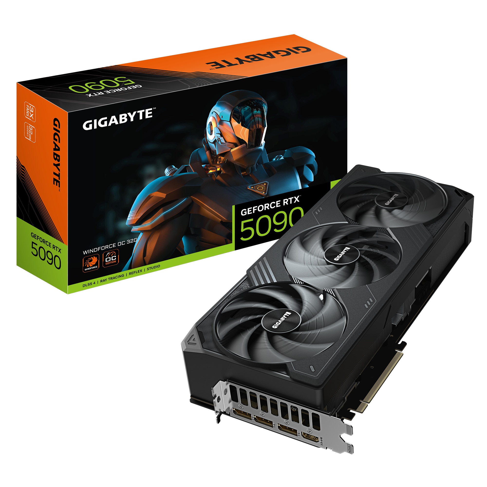 Video Geforce Gigabyte Windforce RTX 5090 32GB OC