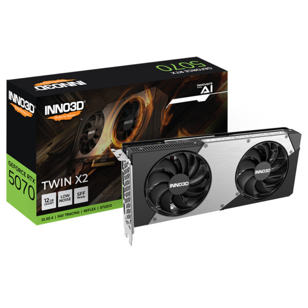 Video Geforce Inno3D Twin X2 RTX 5070 12GB D7