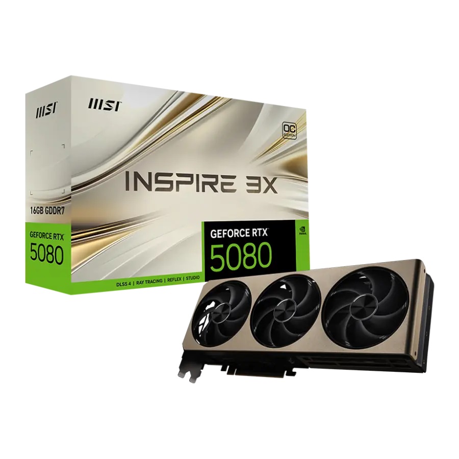 VIDEO GEFORCE MSI INSPIRE 3X RTX 5080 16GB OC