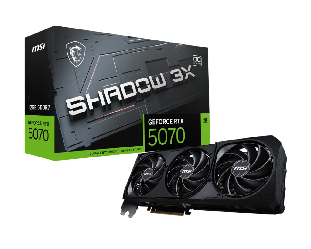 VIDEO GEFORCE MSI SHADOW 3X RTX 5070 12GB