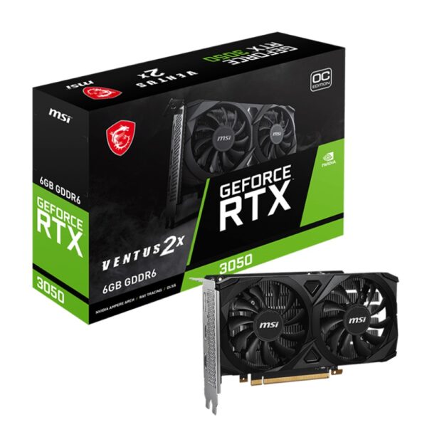 Video Geforce Msi Ventus 2X RTX 3050 6GB OC