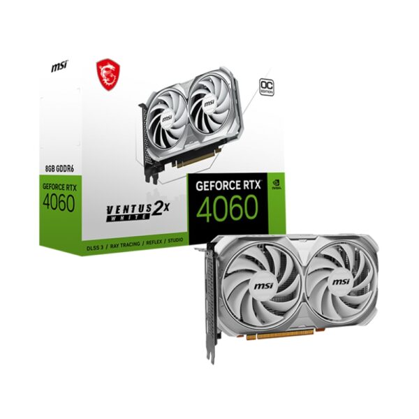 Video Geforce Msi Ventus 2X RTX 4060 8GB OC Blanca