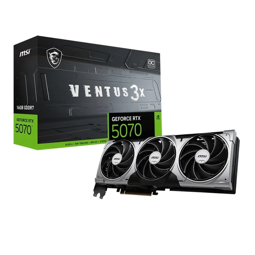 VIDEO GEFORCE MSI VENTUS 3X RTX 5070 12GB OC