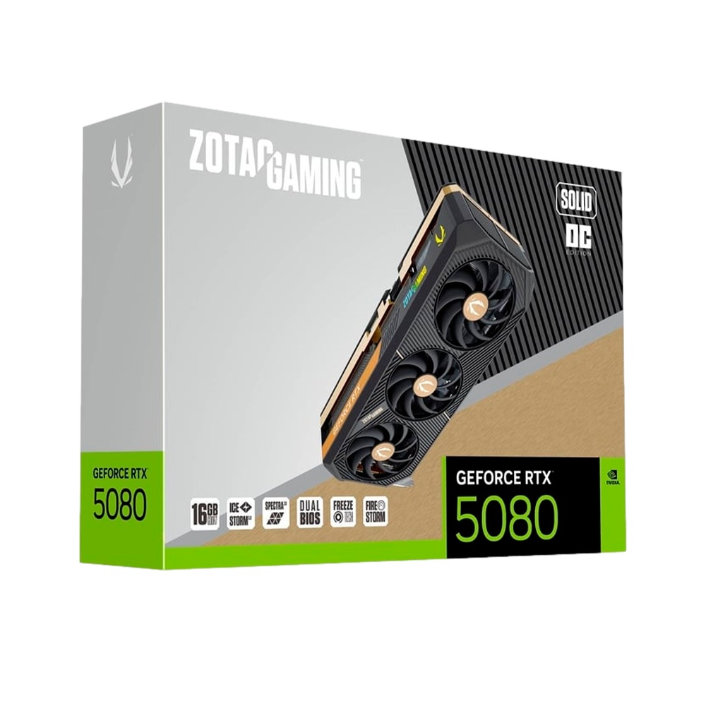 VIDEO GEFORCE ZOTAC SOLID RTX 5080 16GB OC