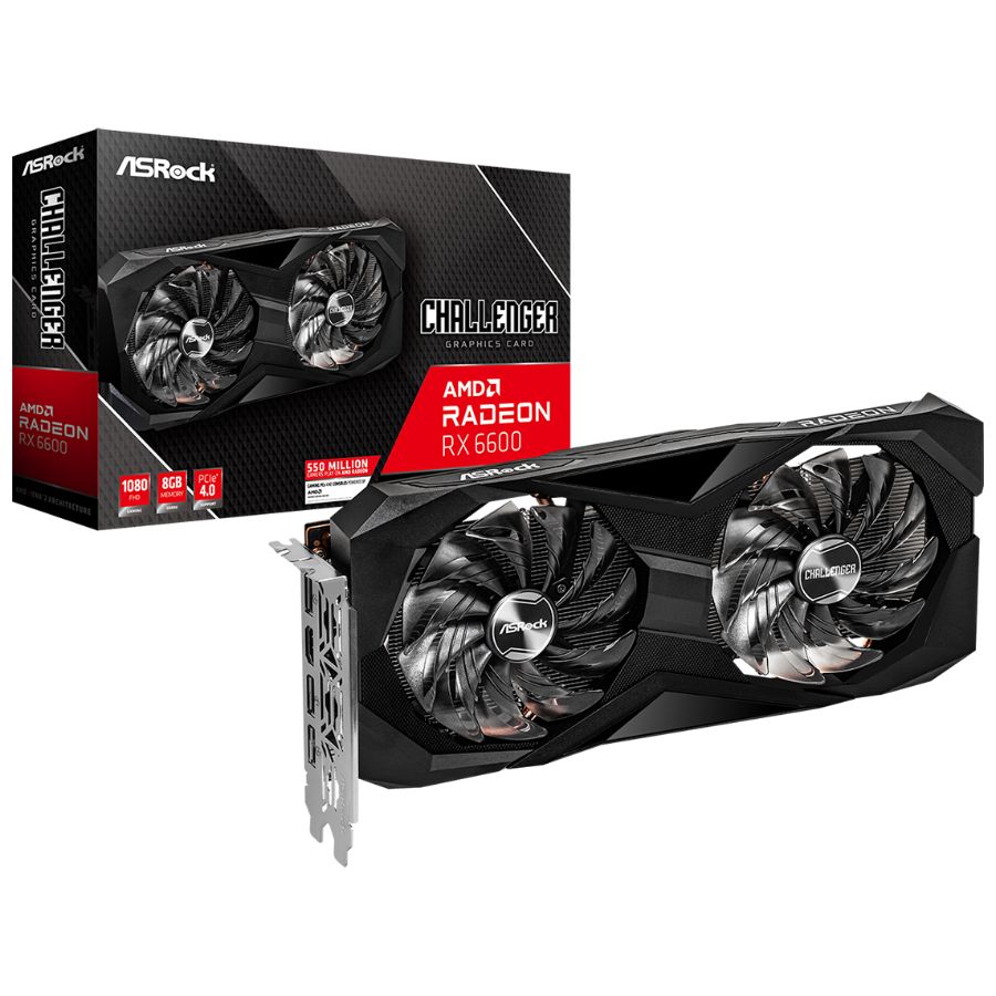 VIDEO RADEON ASROCK CHALLENGER D RX 6600 8GB OC