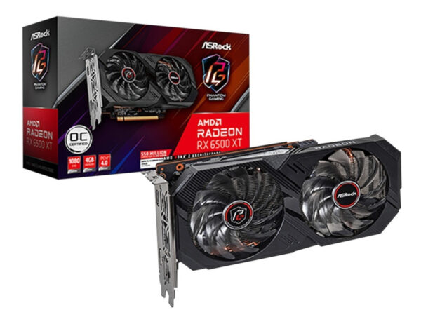 Video Radeon Asrock Phantom Gaming RX 6500XT 4GB OC