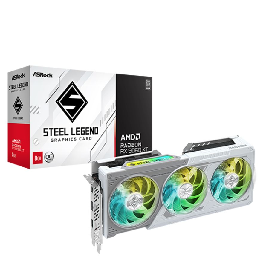 VIDEO RADEON ASROCK STEEL LEGEND RX 9060XT 16GB OC