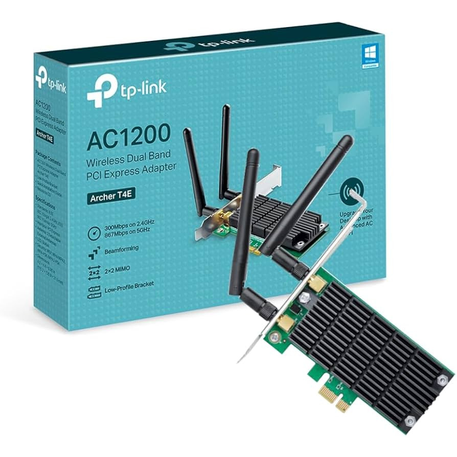 ADAPTADOR WIFI PCIE TP-LINK ARCHER T4E AC1200