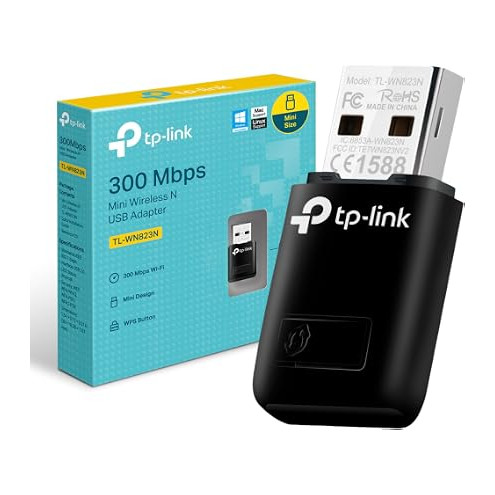 ADAPTADOR WIFI TP-LINK WN823N USB 2.4GHZ 300MBPS MINI