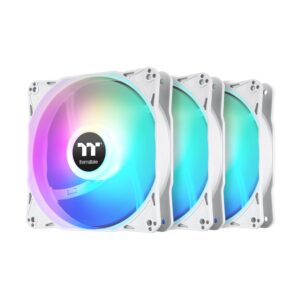 Fan Thermaltake LE120 Pack x3 Blanco ARGB - https://dinobyte.ar