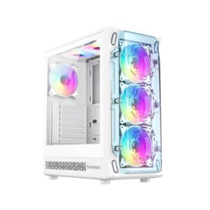 Gabinete Gamemax Starlight 2 Blanco ARGB fx6 - https://dinobyte.ar