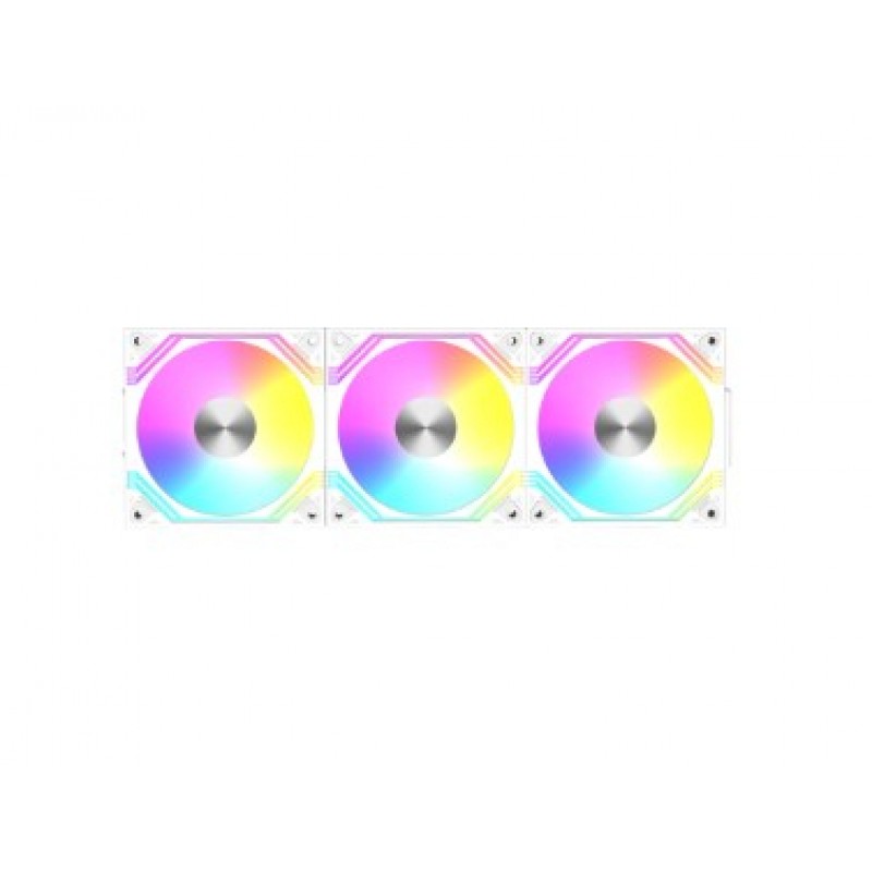 FAN RAIDMAX MD120 PACK X3 PWM BLANCO ARGB