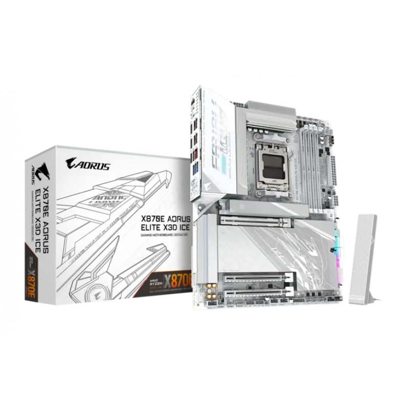 MOTHERBOARD AM5 GIGABYTE AORUS X870E ELITE X BLANCO