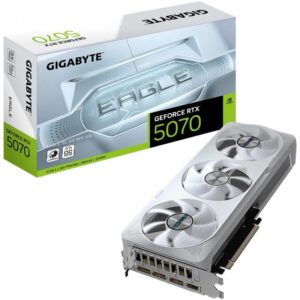 Video Geforce Gigabyte Eagle Ice RTX 5070 12GB OC Blanca